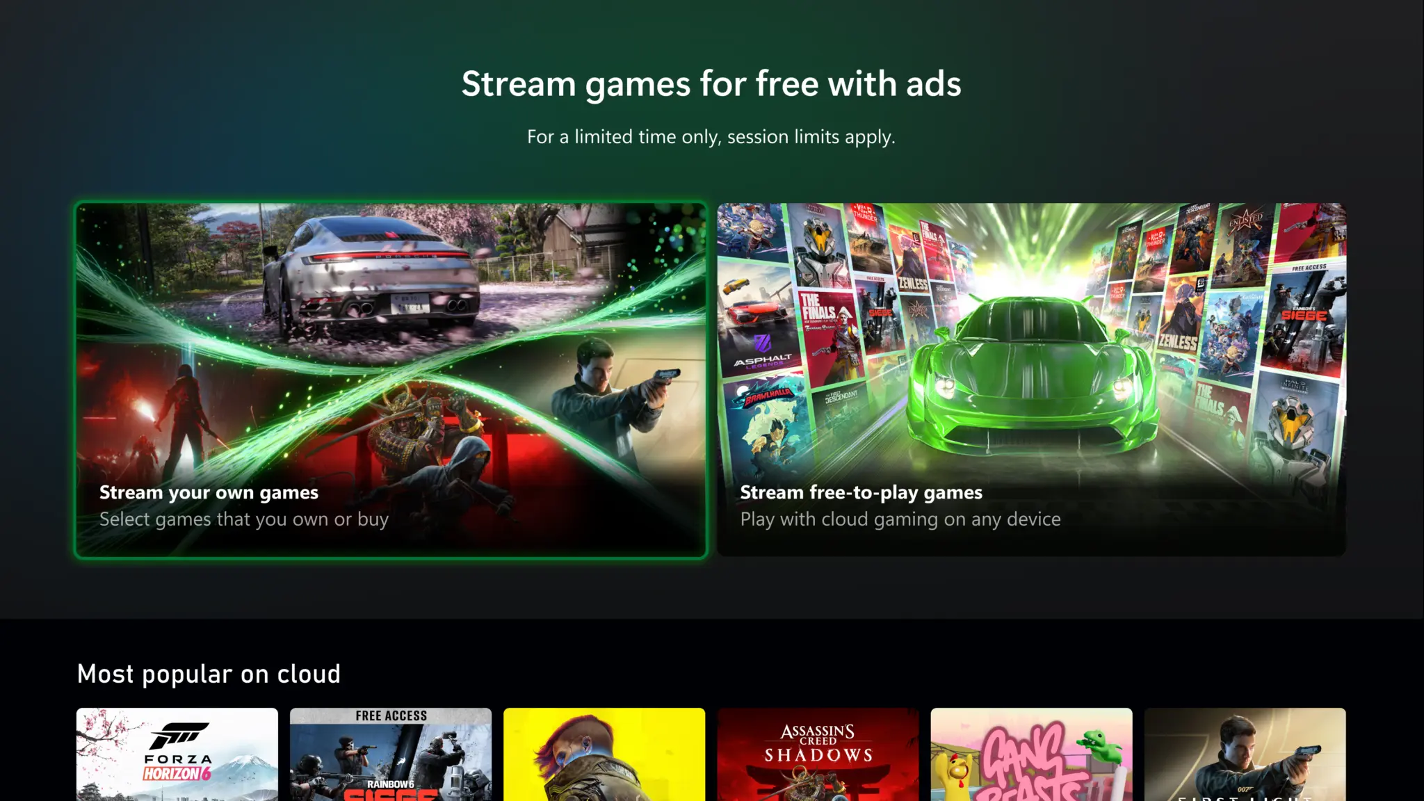 Microsoft teste un Xbox Cloud Gaming gratuit avec publicité : le streaming sans Game Pass devient une réalité 57 Microsoft teste un Xbox Cloud Gaming gratuit avec publicité : le streaming sans Game Pass devient une réalité