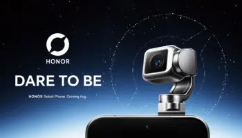 Honor officialise le lancement du Robot Phone, un smartphone à gimbal motorisé conçu avec ARRI