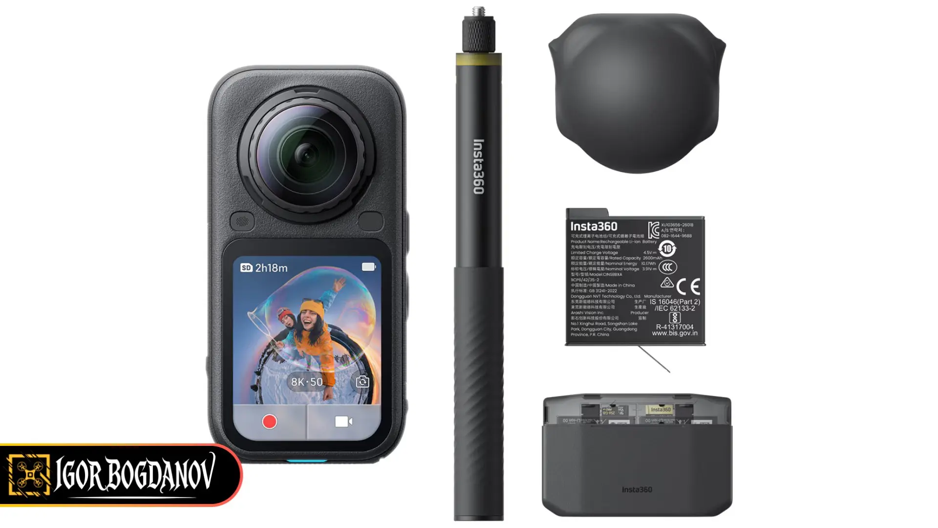 Insta360 X6 : la boîte officielle confirme la vidéo 8K, une autonomie de 140 minutes et des objectifs interchangeables 59 HODvnBDW0AAKMkh