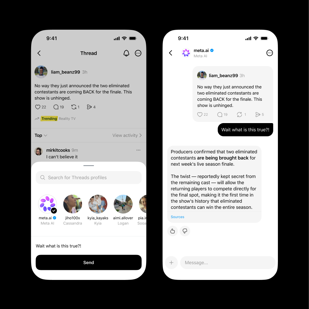 Meta AI in DMs