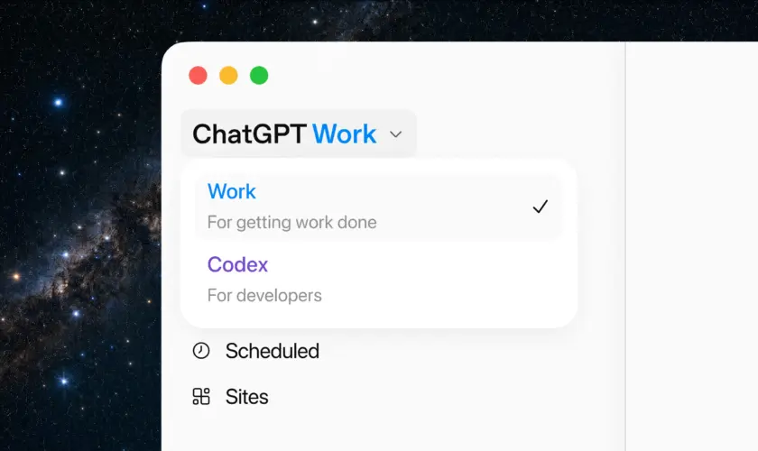 OpenAI lance ChatGPT Work, un agent IA capable de gérer des projets complets 57 OpenAI lance ChatGPT Work, un agent IA capable de gérer des projets complets