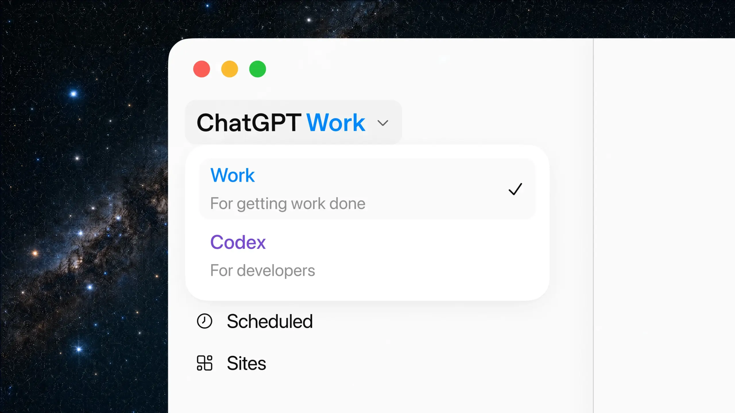 OpenAI lance ChatGPT Work, un agent IA capable de gérer des projets complets 55 OpenAI lance ChatGPT Work, un agent IA capable de gérer des projets complets