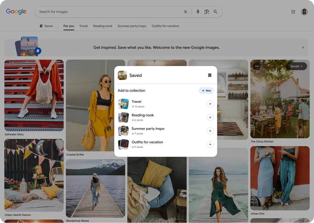Google Images change complètement : une nouvelle page d’accueil alimentée par l’IA arrive 57 Save menu.width 1000.format webp