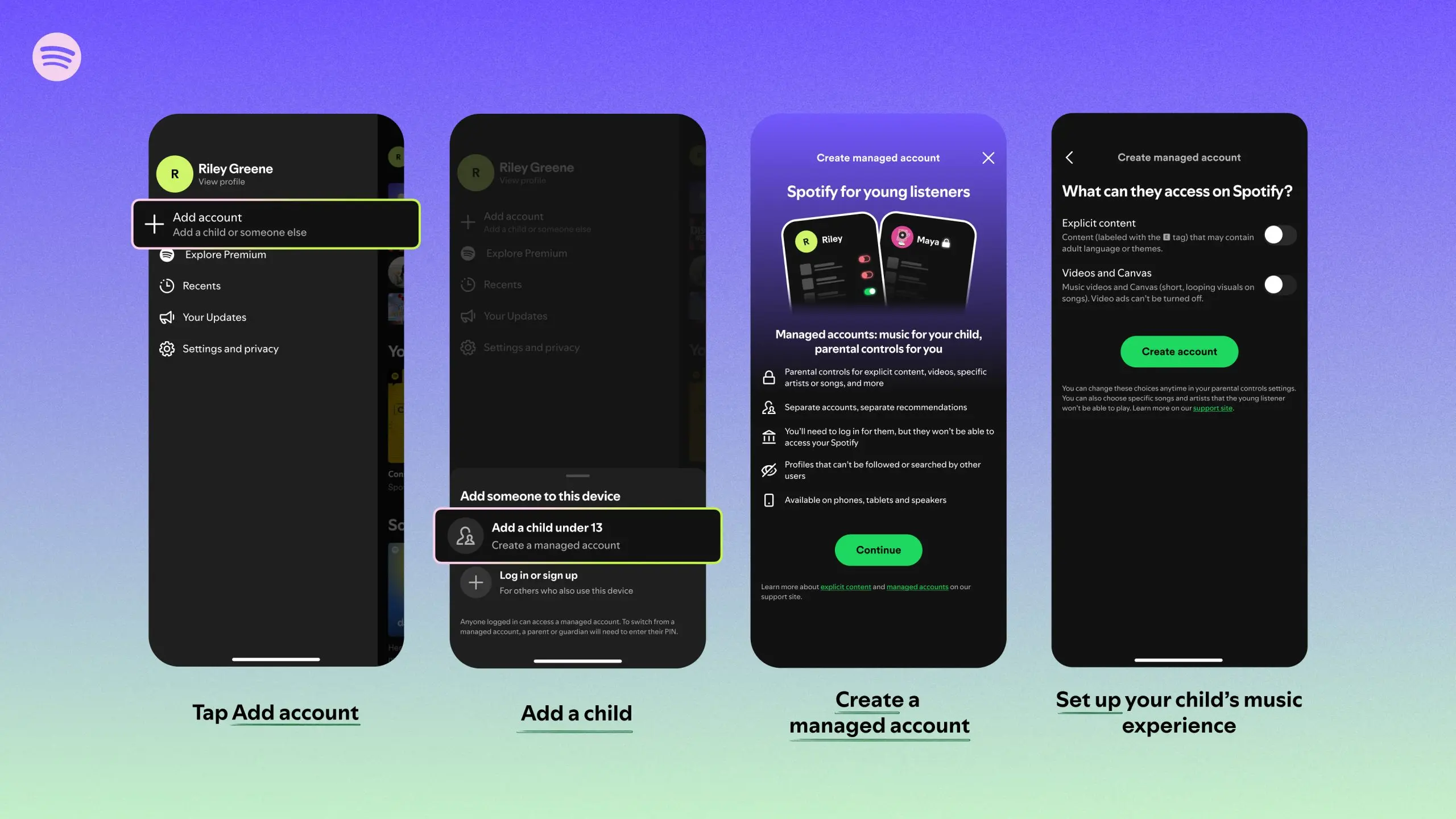 Spotify rend enfin les comptes enfants gratuits : une avancée majeure pour les familles 56 Spotify Managed accounts en Updated Side Drawer flow 273489723947 scaled 1