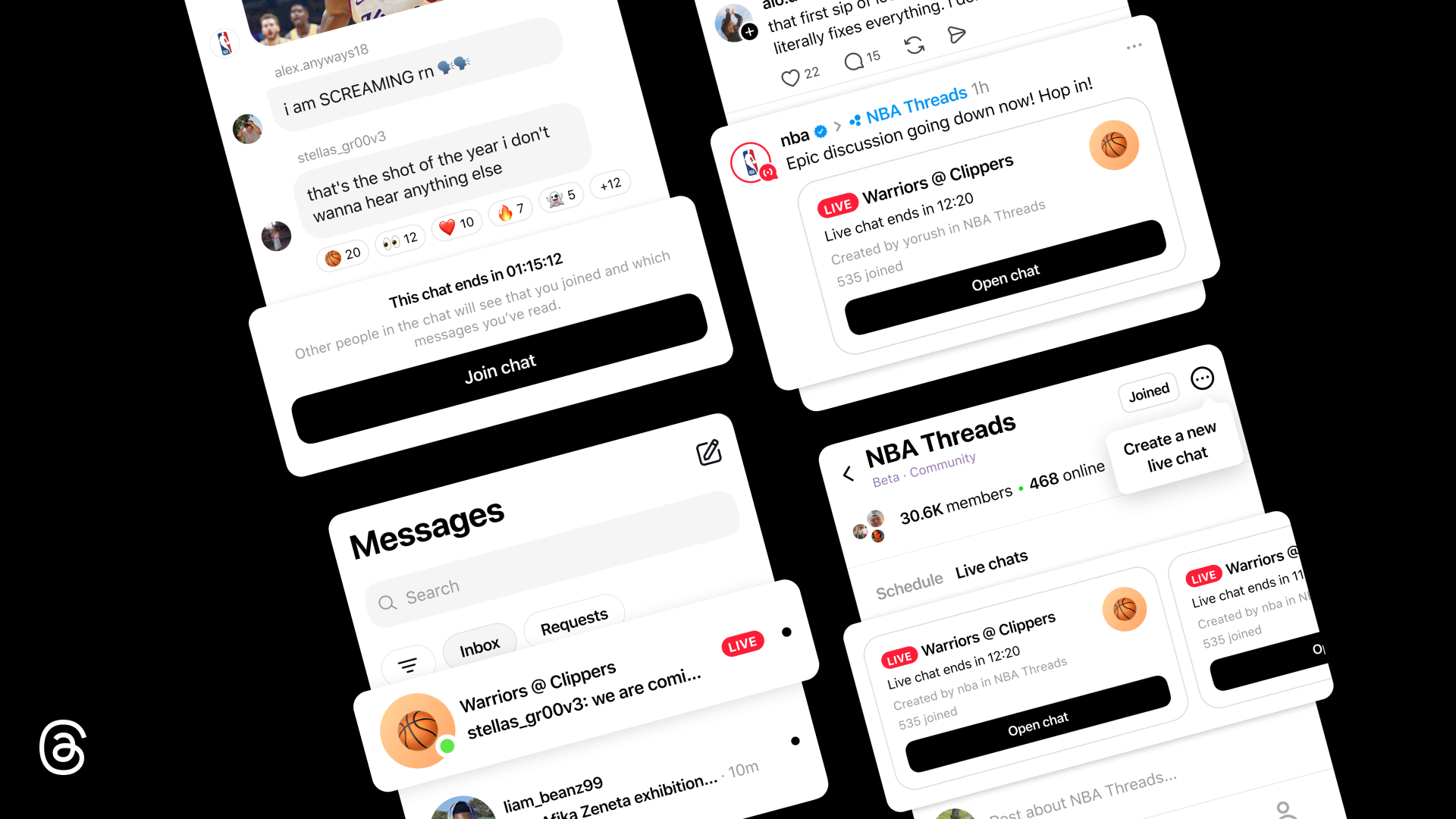 Threads améliore ses Live Chats avec la traduction, les coanimateurs et de nouveaux outils 55 Threads améliore ses Live Chats avec la traduction, les coanimateurs et de nouveaux outils