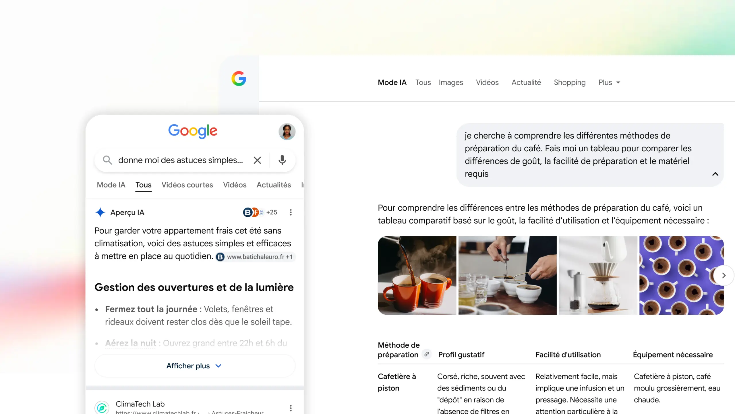 Google lance officiellement AI Mode et les Aperçus IA en France : la recherche entre dans une nouvelle dimension 59 Visuel AI Overview AI Mode Launch scaled