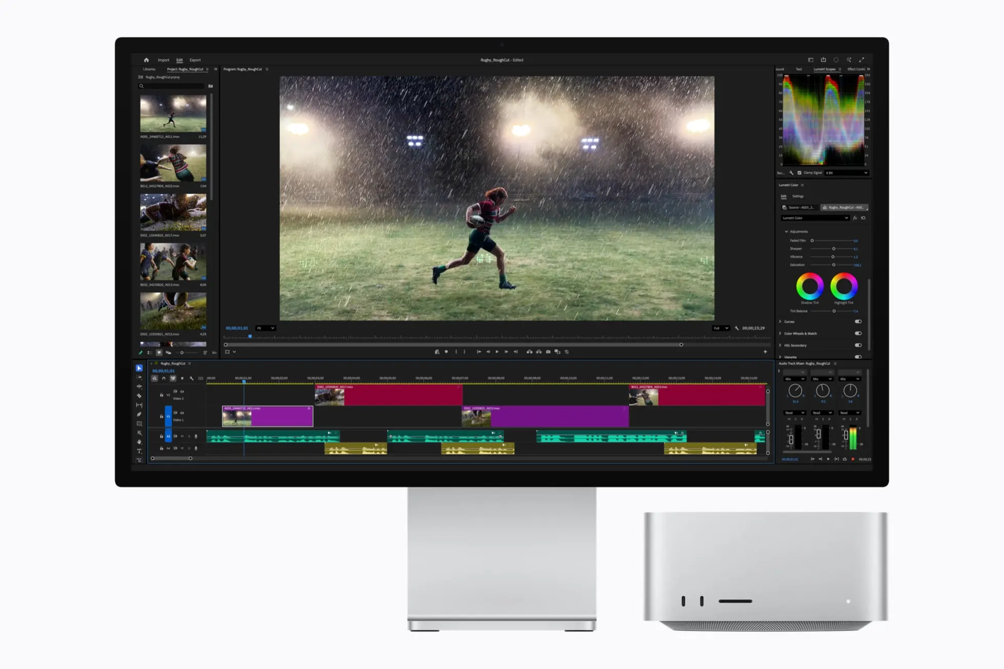Apple Mac Studio Adobe Premiere