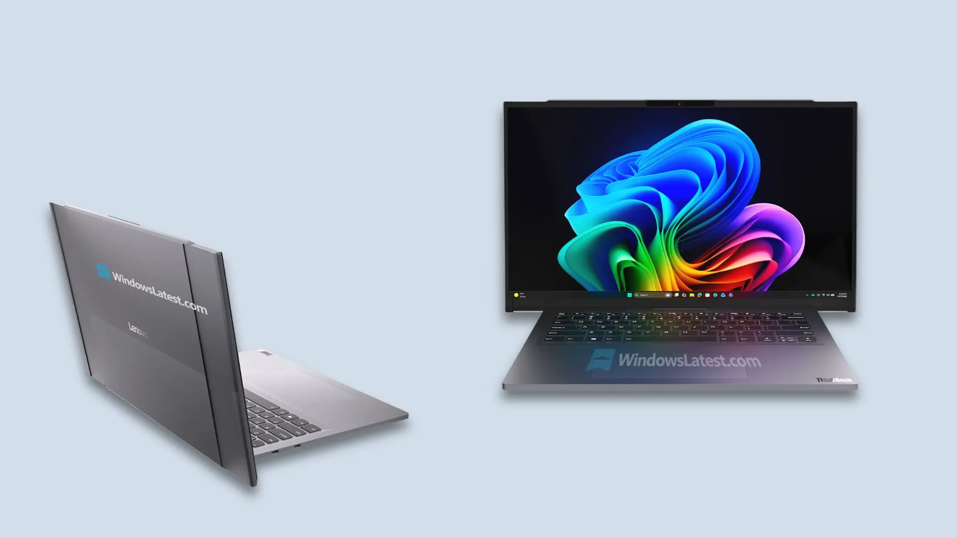 Lenovo Project Swan : un PC portable à écran OLED extensible horizontalement se dévoile 58 Front and rear views of upcoming Lenovo ThinkBook Rollable PC