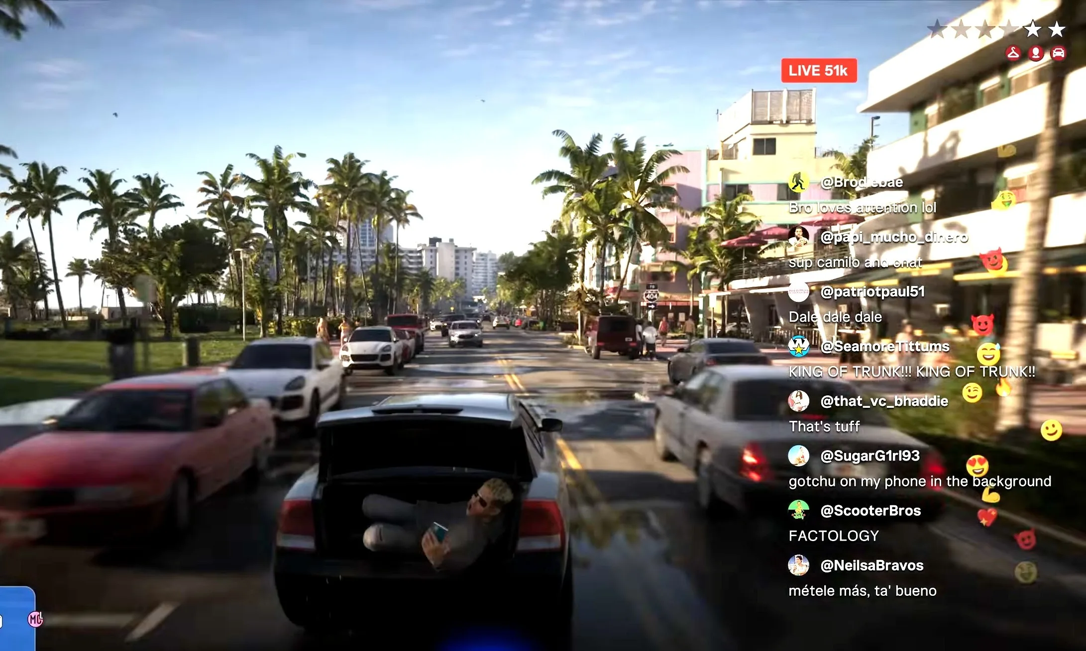 GTA 6 : 26 minutes de gameplay dévoilent Jason, Lucia et un Vice City plus vivant que jamais 60 GTA 6 Influencer Sequence