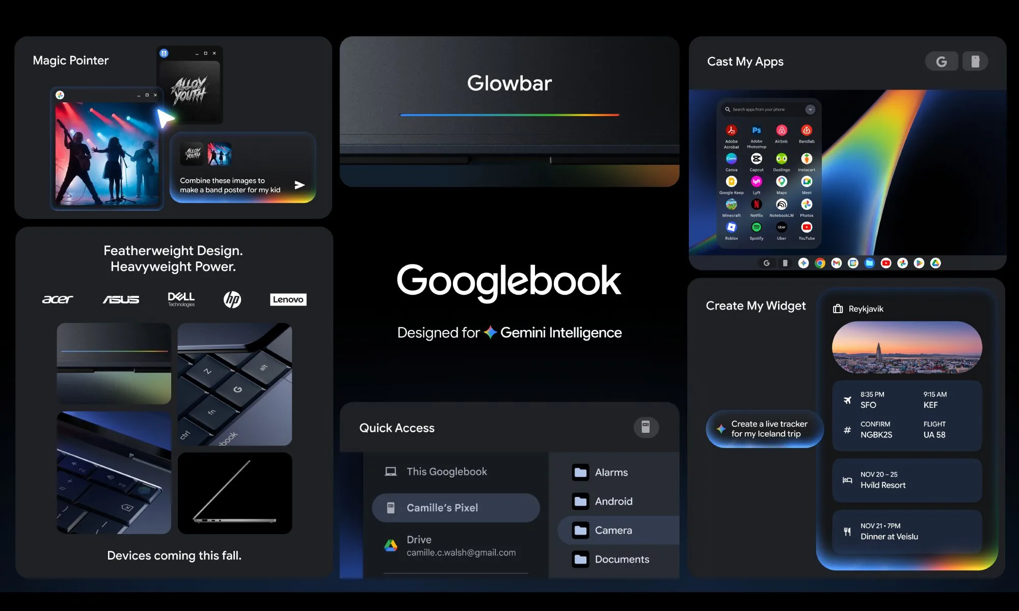 Googlebook : des modèles Snapdragon X Plus repérés avec les noms Annite et Pic 59 Googlebook features