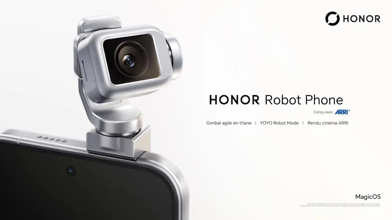 Honor Robot Phone : une caméra robotisée de 200 mégapixels et l’IA YOYO Pro pour réinventer le smartphone 60 MKT DEP Product KV FR Silver 16 9 RGB withKSP 20260803
