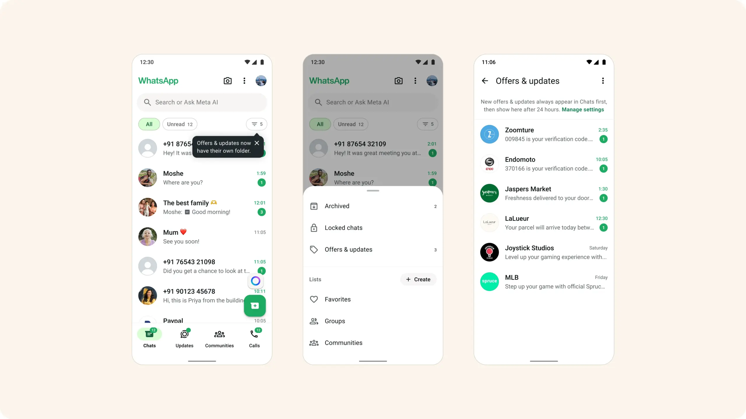 WhatsApp teste un dossier pour séparer les messages des entreprises des conversations personnelles 57 WhatsApp teste un dossier pour séparer les messages des entreprises des conversations personnelles