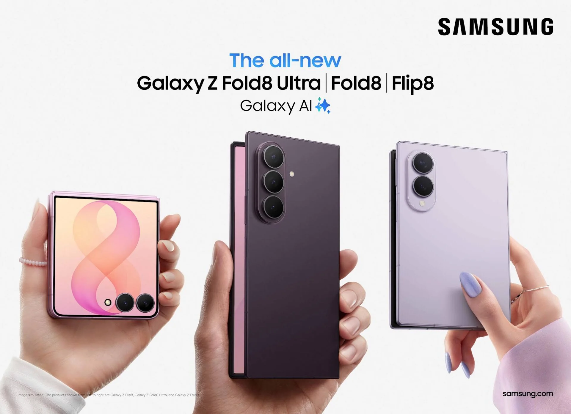 Galaxy Z Fold 8 et Z Flip 8 : Samsung enregistre une envolée des précommandes mondiales, portée par le Fold 8 55 Samsung foldables 1920x1393 1