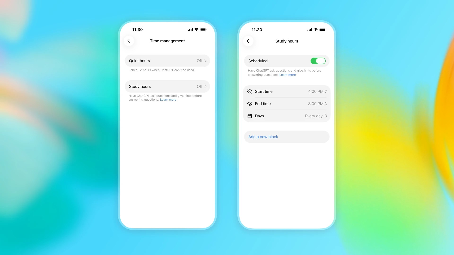 ChatGPT for Teens : OpenAI lance une version de ChatGPT pensée pour les 13–17 ans 59 Still 02 teenStudyHours 2