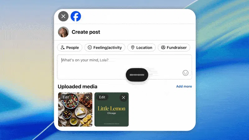 meta ai app dictation