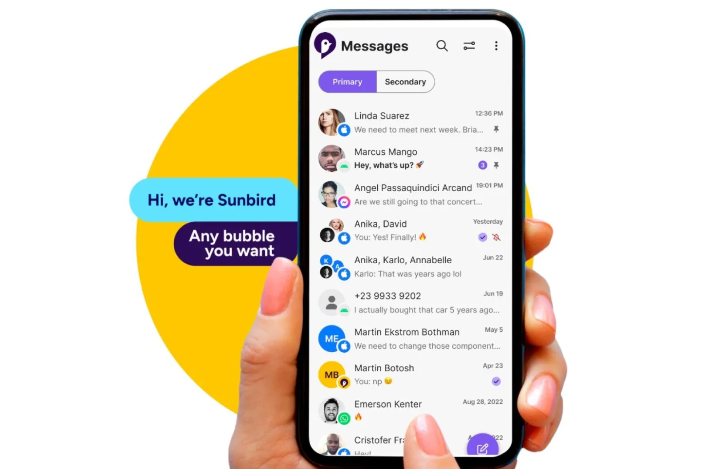 Sunbird revient sur Android : les bulles bleues iMessage sont de retour… mais à quel prix ? 57 Sunbird revient sur Android : les bulles bleues iMessage sont de retour… mais à quel prix ?