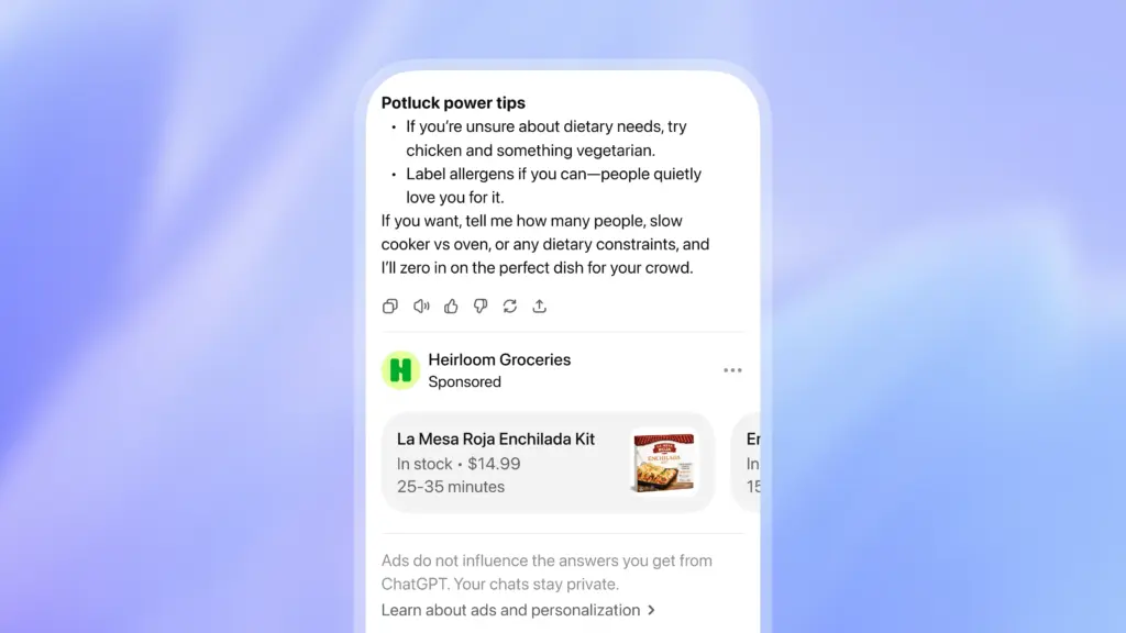 ChatGPT Ads : OpenAI transforme la publicité en conversations avec les Sponsored Agents
