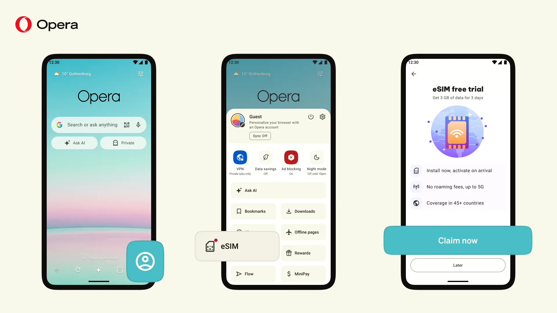 16 9 E SIM IN OPERA OLD UI
