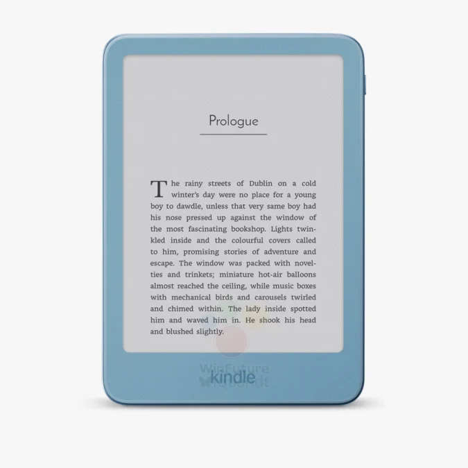 Amazon prépare un nouveau Kindle d’entrée de gamme aux airs de smartphone 55 Amazon Kindle 2026 12th Generation blue b 675w 675h