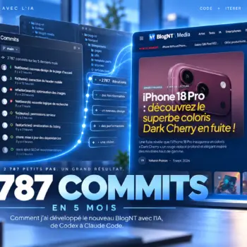2 787 commits en 5 mois : comment j’ai développé le nouveau BlogNT avec l’IA, de Codex à Claude Code