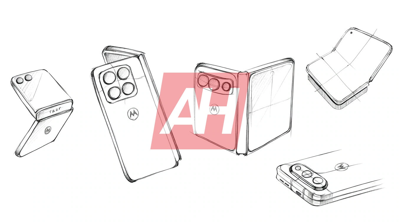 Motorola préparerait un nouveau pliable grand format au design plus large et plus fin 45 Motorola wide foldable sketch leak 2