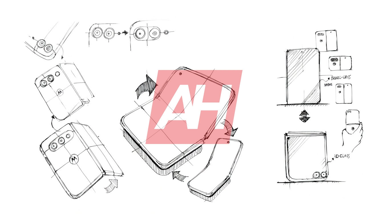 Motorola préparerait un nouveau pliable grand format au design plus large et plus fin 46 Motorola wide foldable sketch leak 3