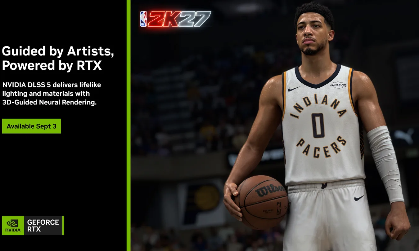 DLSS 5 arrive le 3 septembre avec NBA 2K27 et veut rapprocher le rendu temps réel du photoréalisme 57 DLSS 5 arrive le 3 septembre avec NBA 2K27 et veut rapprocher le rendu temps réel du photoréalisme
