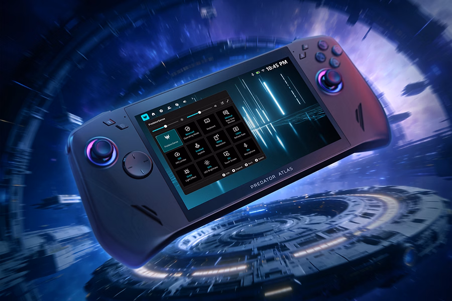 Acer Predator Atlas 7 : une console Windows de 7 pouces avec batterie de 80 Wh et Thunderbolt 4 60 PREDATOR ATLAS 7 GA310 PTG KSP08 TAKE CONTROL WITH PREDATORSENSE