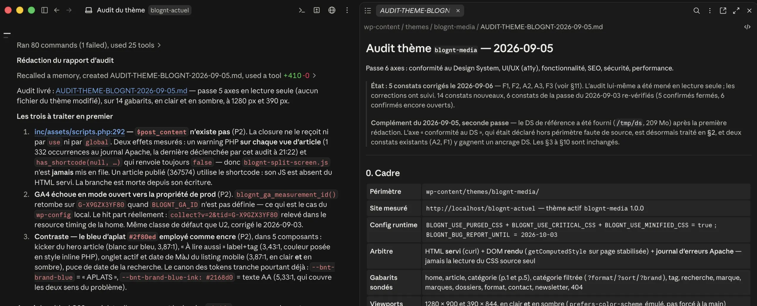 2 787 commits en 5 mois : comment j’ai développé le nouveau BlogNT avec l’IA, de Codex à Claude Code 12 Screen 2026 09 07 at 07.00.06 scaled