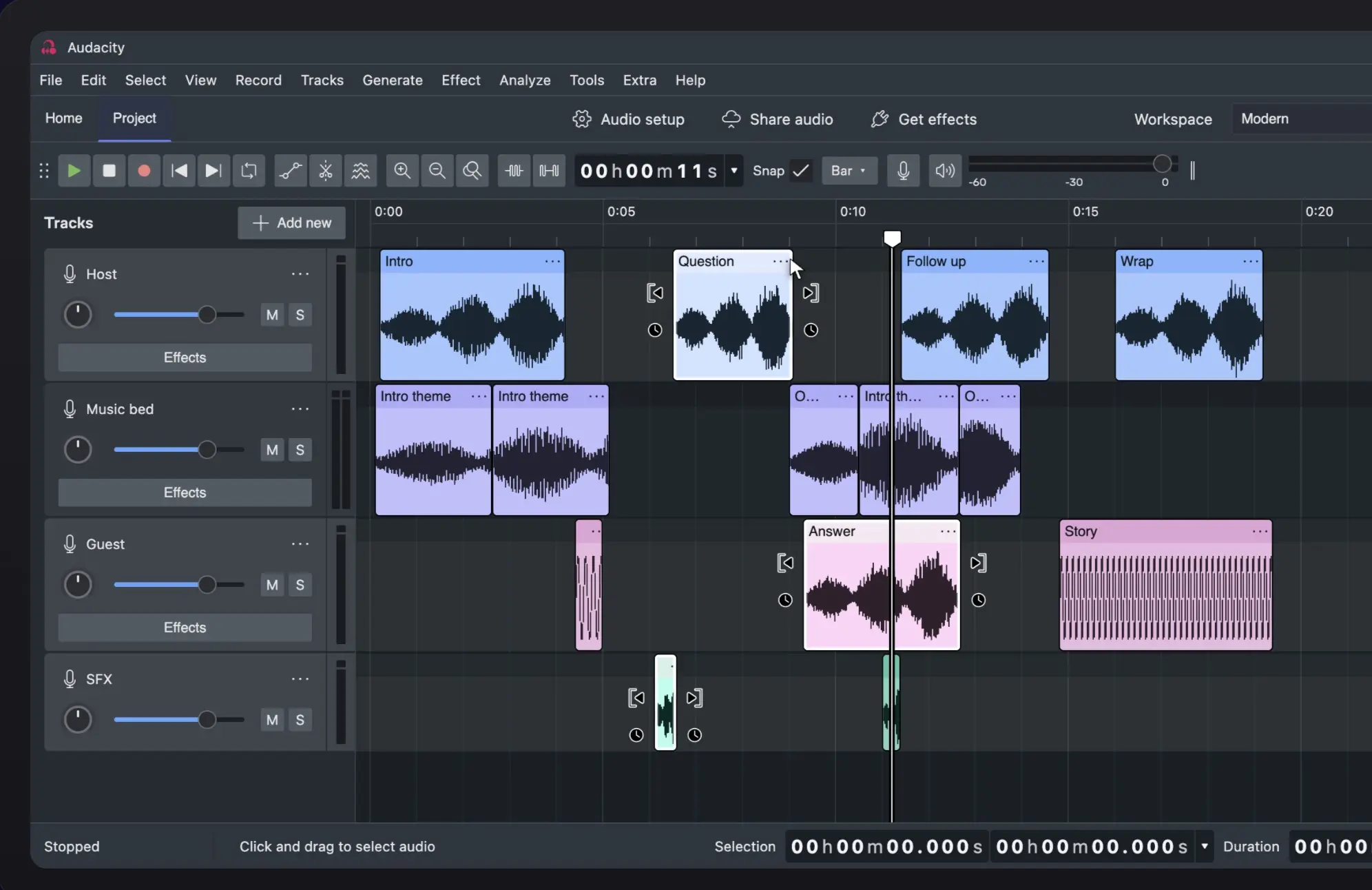Audacity 4.0 : nouveau design, mode sombre et édition non destructive renforcée 50 Screen 2026 09 07 at 15.17.52