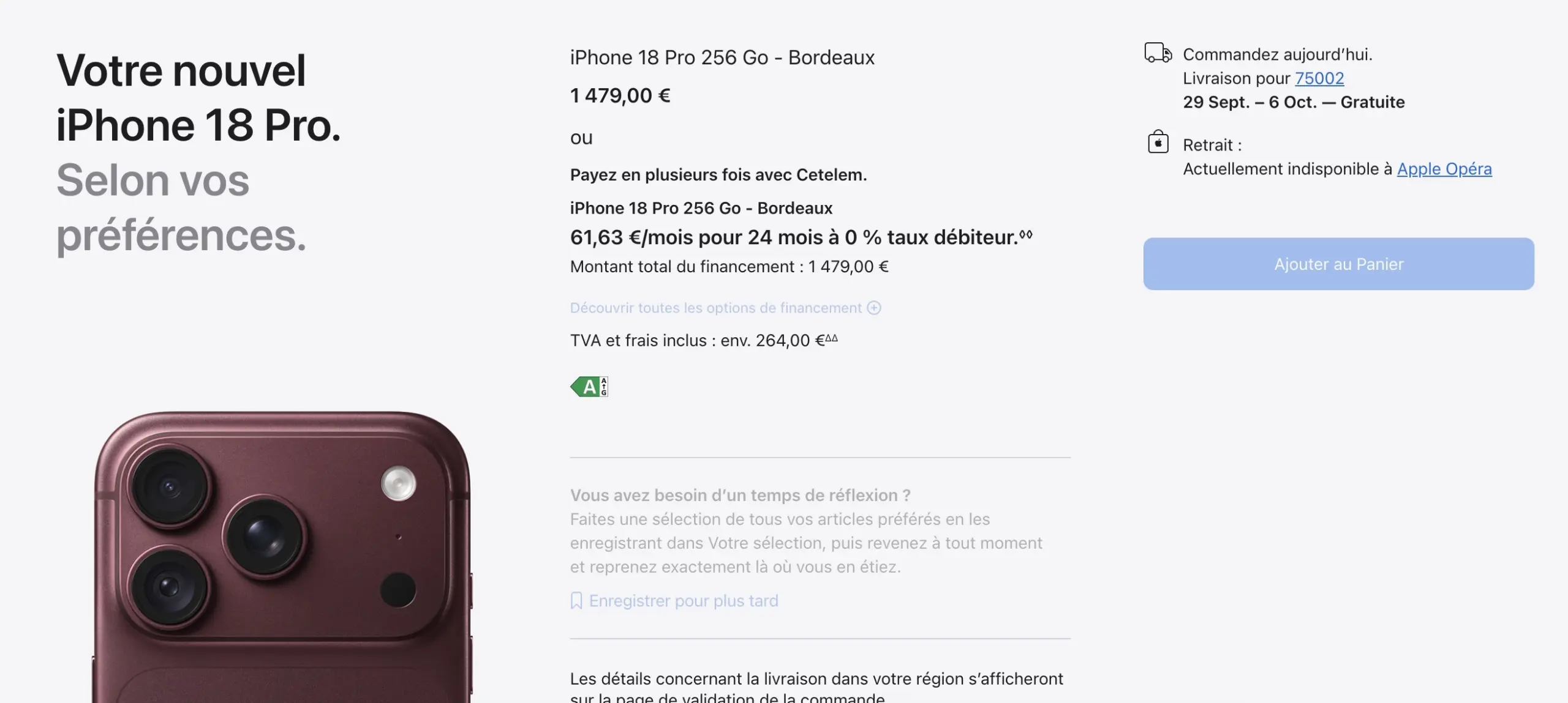 iPhone 18 Pro : des précommandes plus calmes que prévu, sauf sur certains modèles Pro Max 37 Screen 2026 09 14 at 06.57.12 scaled