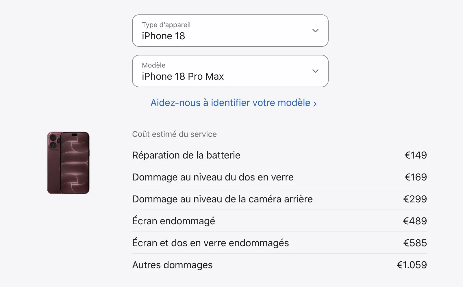 iPhone 18 Pro : Apple augmente le prix du remplacement de la batterie à 149 euros 51 Screen 2026 09 18 at 15.22.48