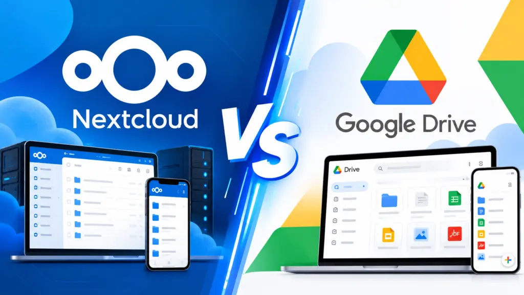 Nextcloud vs Google Drive, et 3 actus à retenir 8 Nextcloud vs Google Drive : un week-end d'installation pour reprendre la main sur ses fichiers