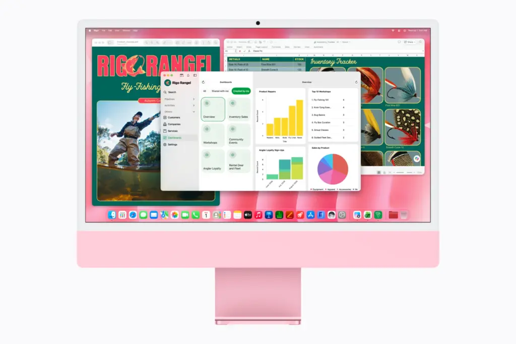 iMac M6 : Apple renouvelle son ordinateur tout-en-un avec une puce gravée en 2 nm 50 Apple iMac with M6 Bigin Microsoft Excel 261027 big.jpg.large 2x