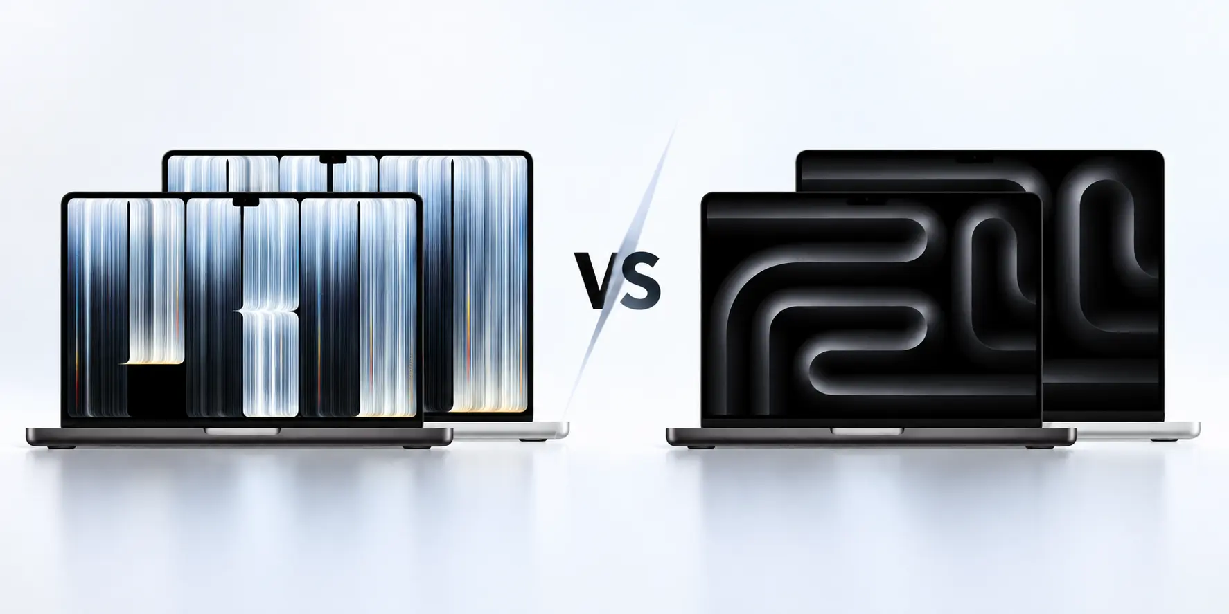 Comparatif MacBook Rayures contre Courbes