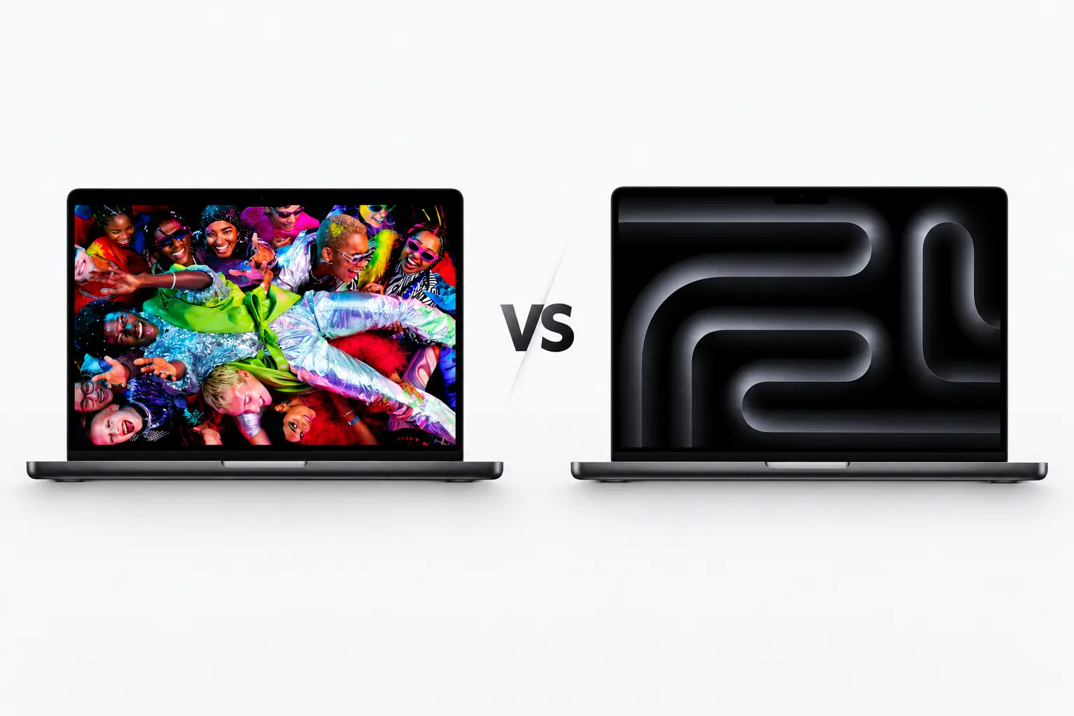 Comparatif MacBook fete contre elegance sombre