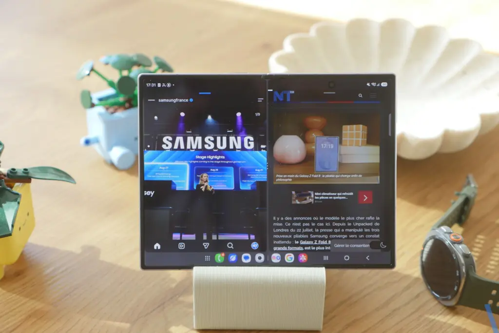 L'écran plus large est idéal pour le multitâche