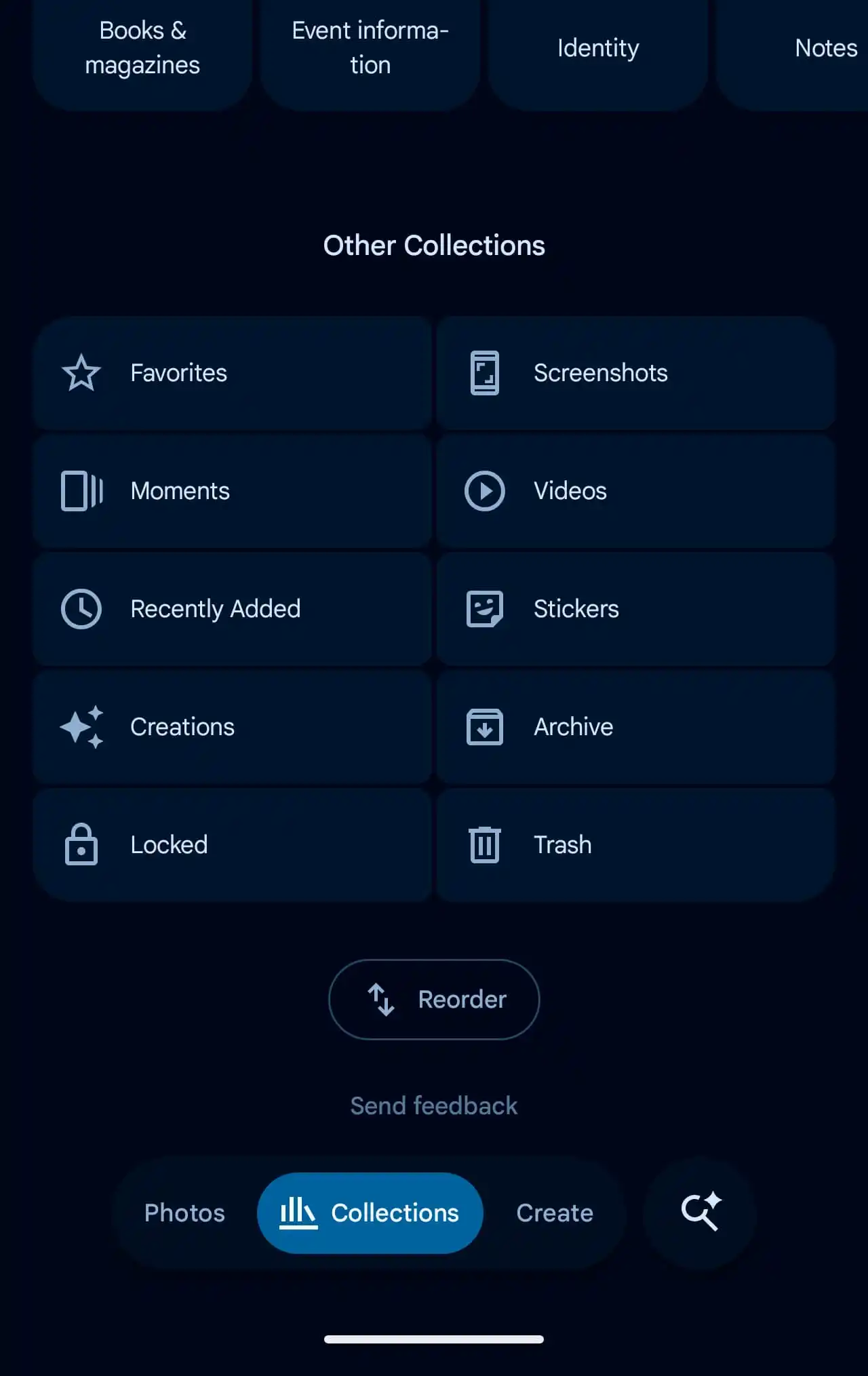 Google Photos Collections redesign 2