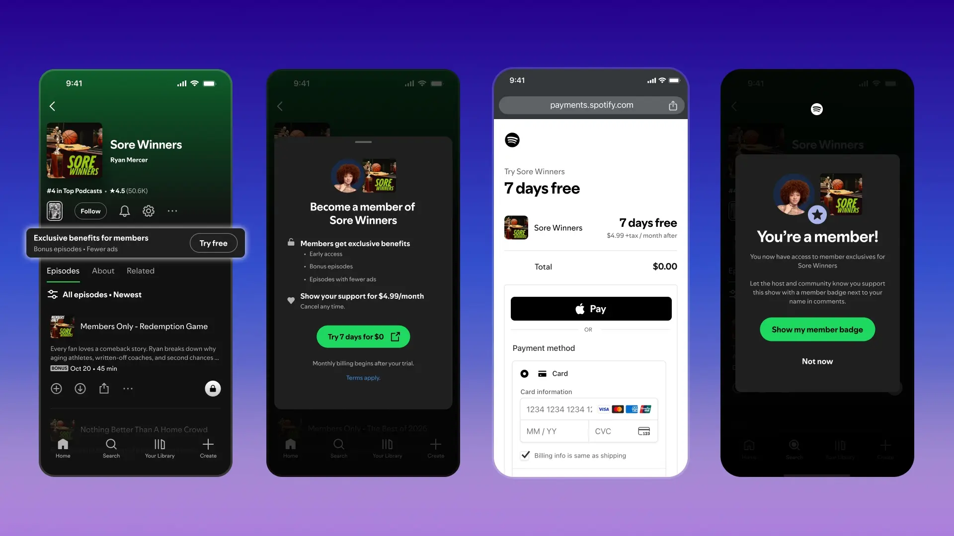Spotify lance les abonnements payants pour les podcasts dans 34 pays 59 Inline