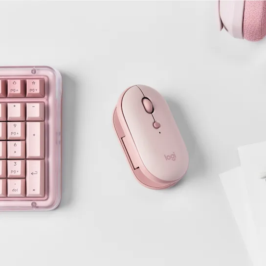 Logitech Pebble Up Mouse Rose Pink b