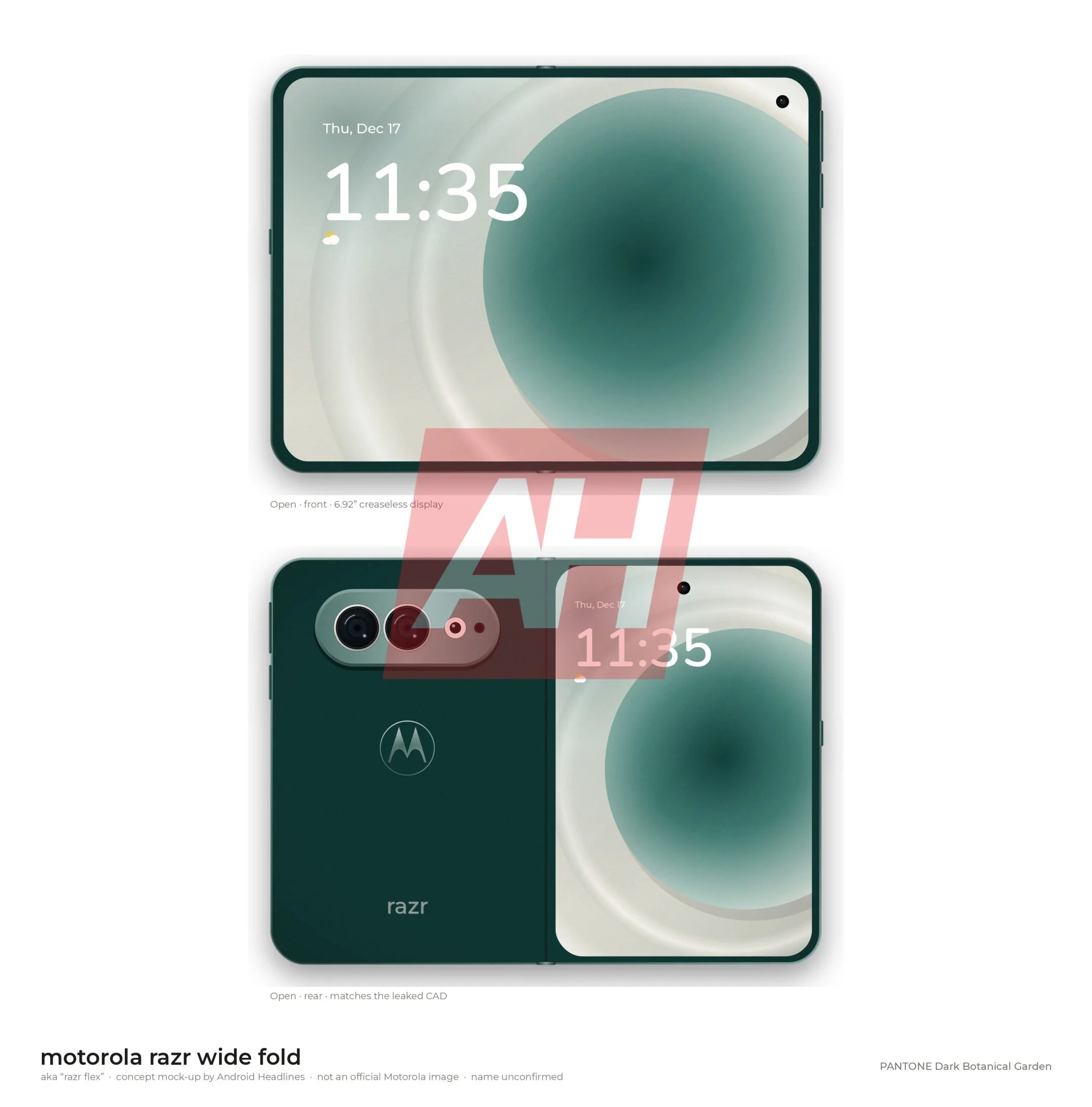 Motorola Razr Flex 27 : un smartphone pliant compact avec écran 165 Hz et Snapdragon 8 Gen 5 59 Motorola first wide foldable AH mock ups 7 scaled 1