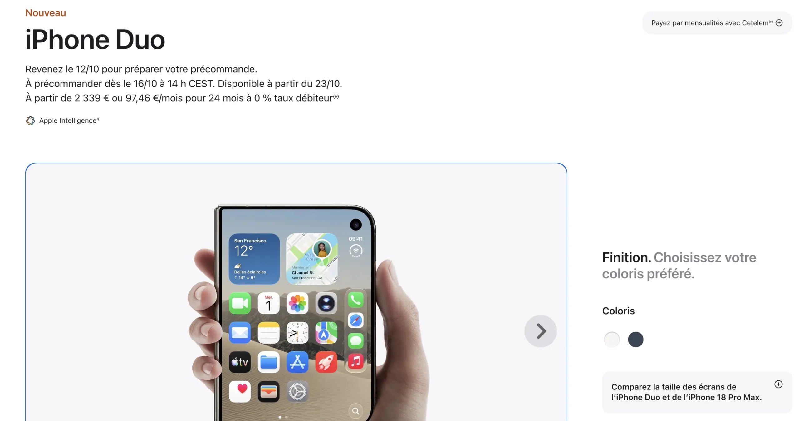 iPhone Duo : comment préparer sa précommande pour recevoir le smartphone pliable dès le 23 octobre 79 Screen 2026 10 12 at 10.29.10 scaled