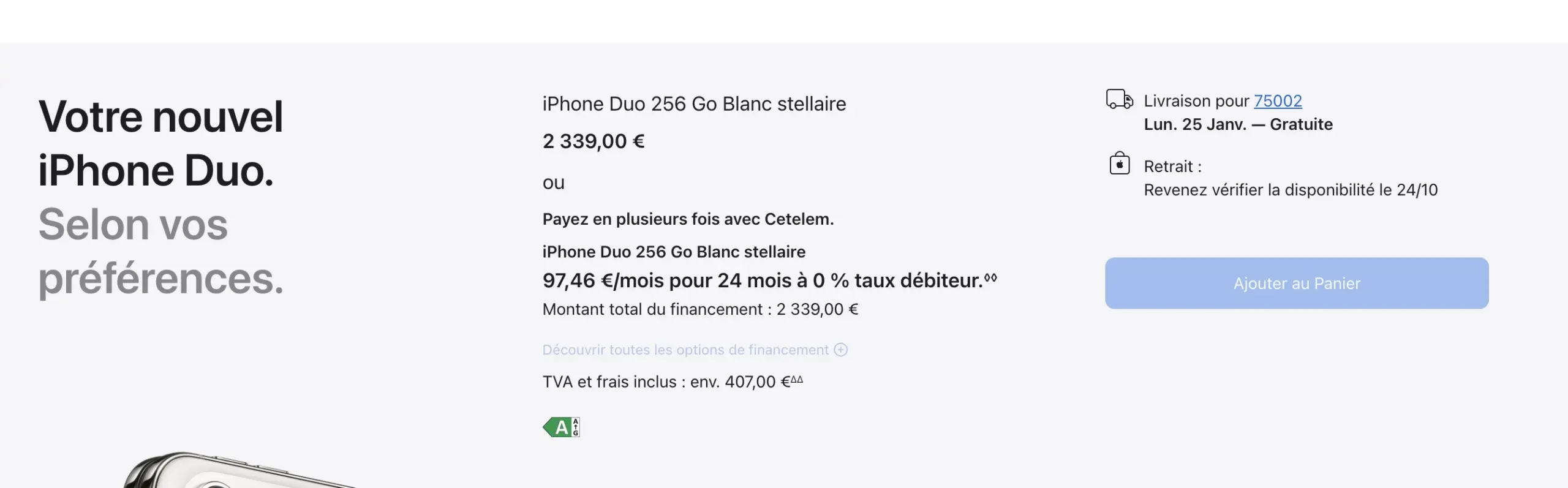 iPhone Duo : des délais de livraison prolongés après les précommandes 77 Screen 2026 10 16 at 16.44.56 scaled
