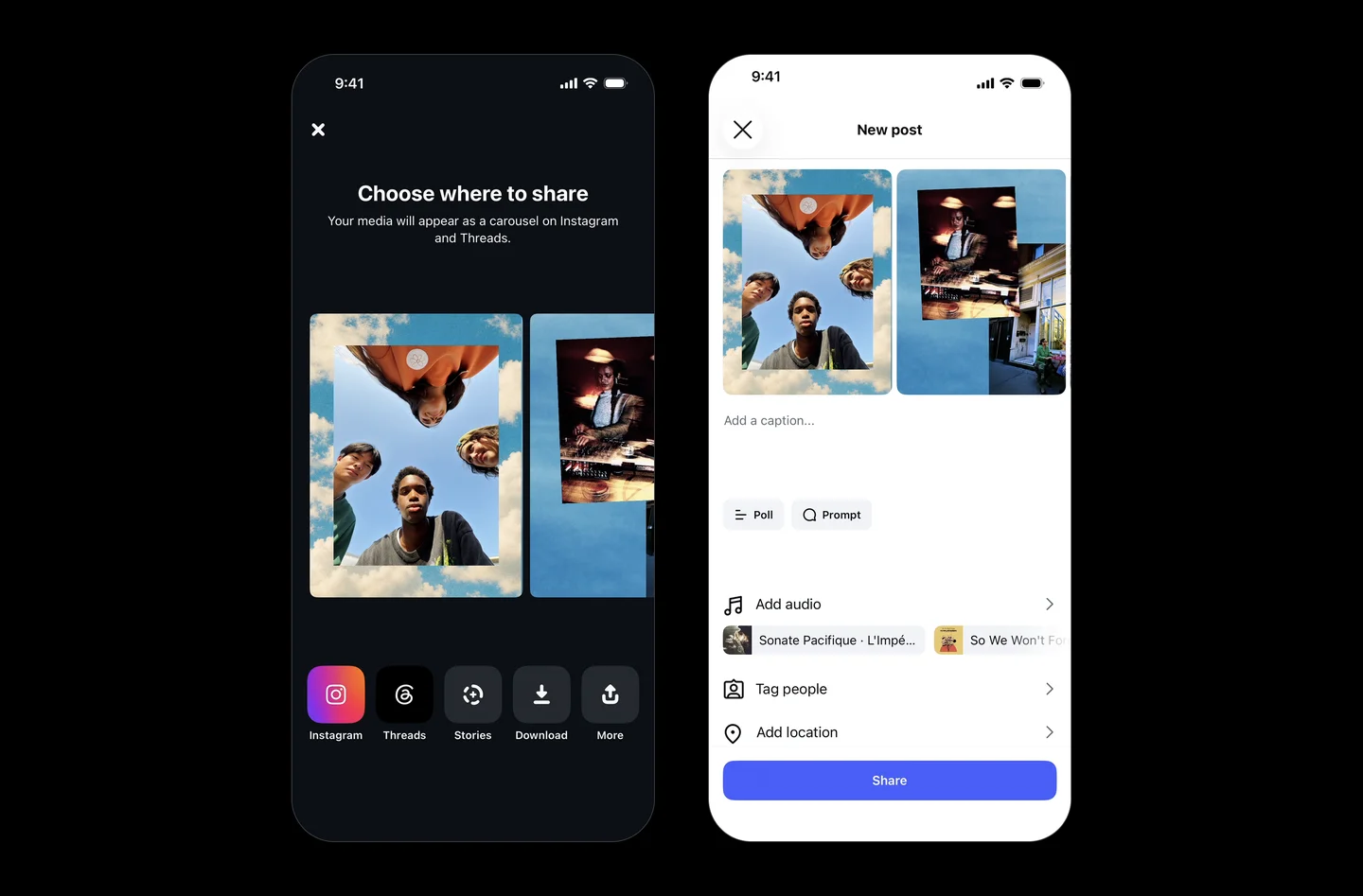 Instagram Edits permet enfin de créer des carrousels mêlant photos et vidéos 69 download 3