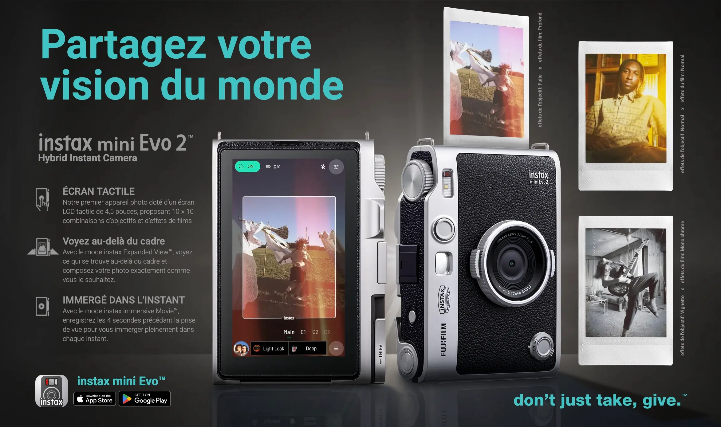 Fujifilm Instax Mini Evo 2 : écran tactile de 4,5 pouces et vidéo avant la photo 54 instax mini evo 2 1